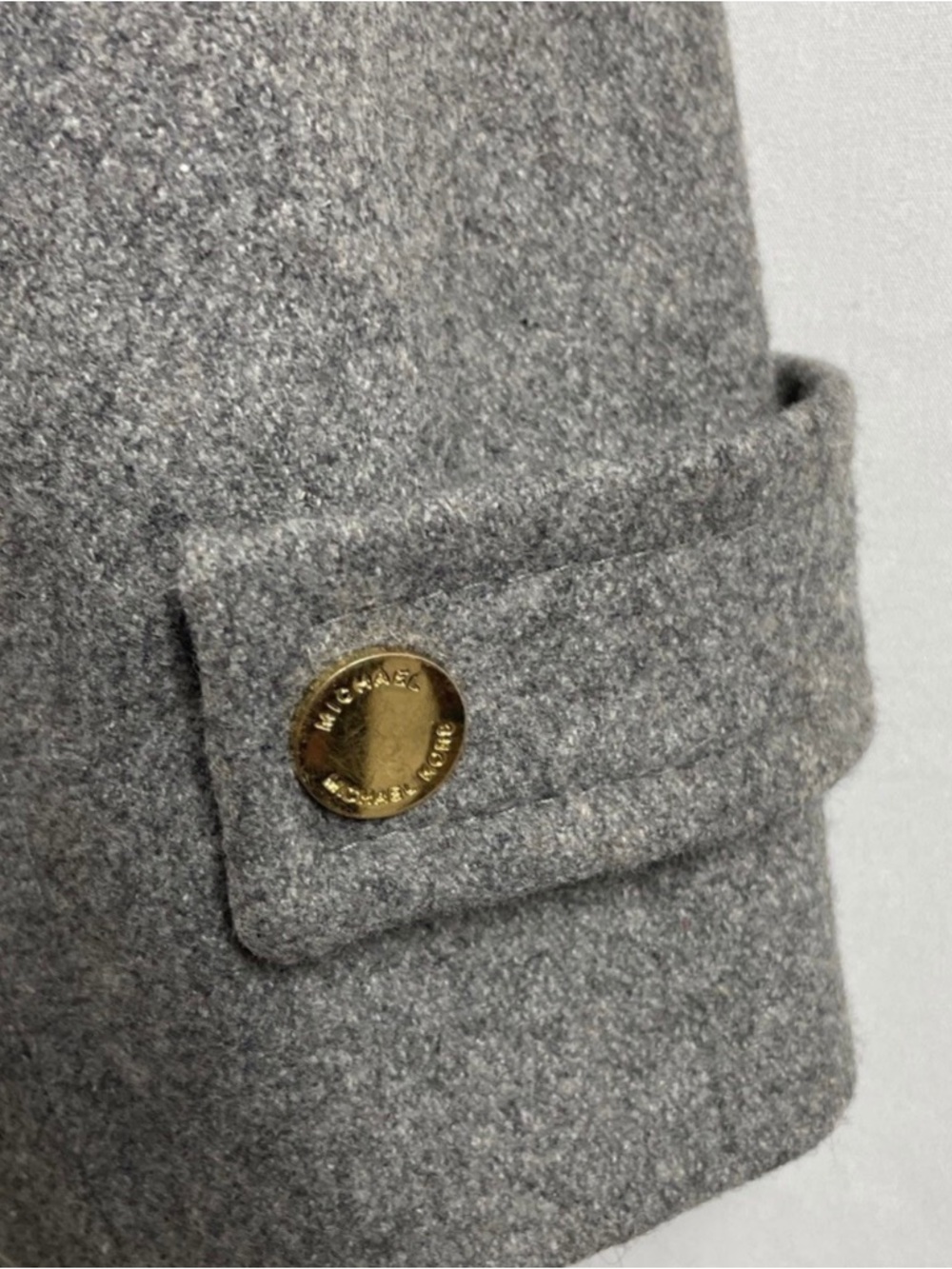 Michael Kors Gray Wool Blend Asymmetrical Zip Coat Sz 4-Thank Yourself in Winter - Picture 8 of 15